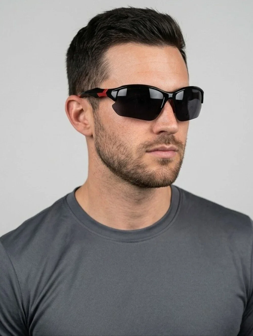 Men's Black/Red Square Shaped Windproof Sunglasses/Goggles- Brand New